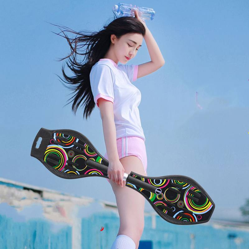 The luxurious second-wheel dragon board rainbow black